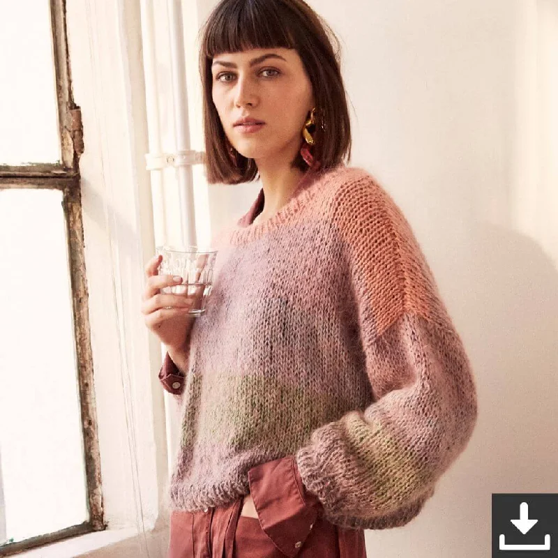 Lässiger Damen Pullover Strickset - Lana Grossa (PDF)