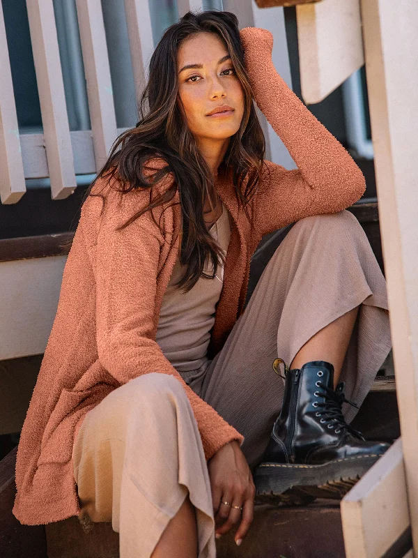 Savings Spectacular Lived In Lounge Cardigan - Light Mauve