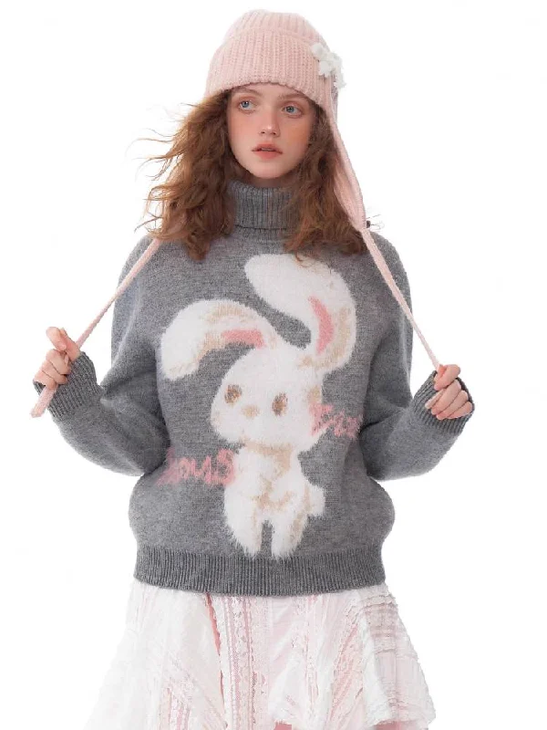 Season Finale Sale Rabbit turtleneck sweater【s0000011054】