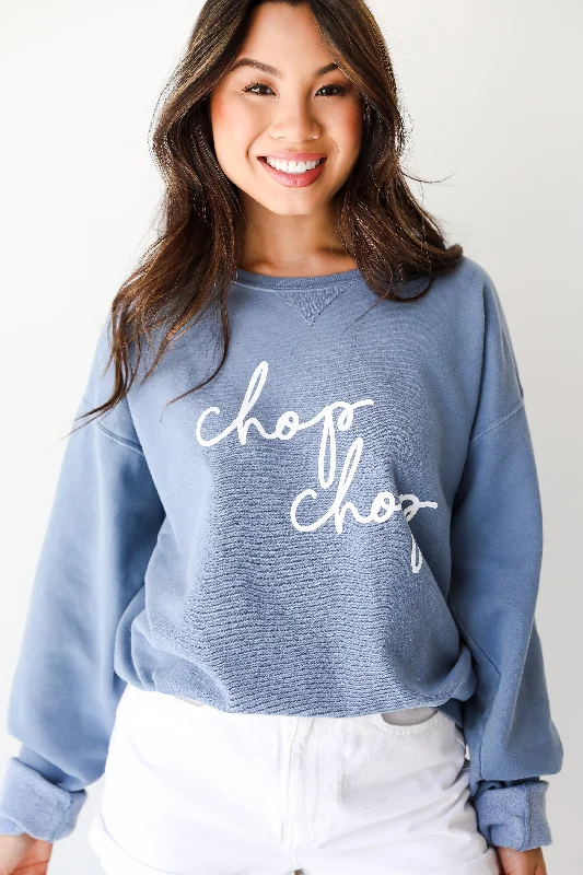 Weekend Bargains to Savor Denim Chop Chop Sweatshirt