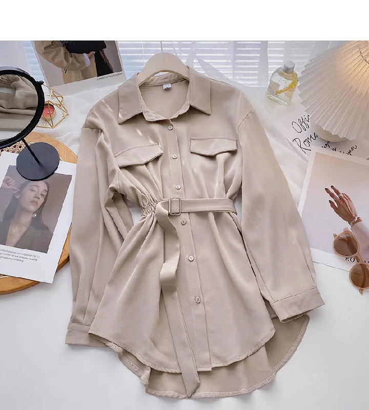 Year-End Clearance New Korean minority design lace up top  6350