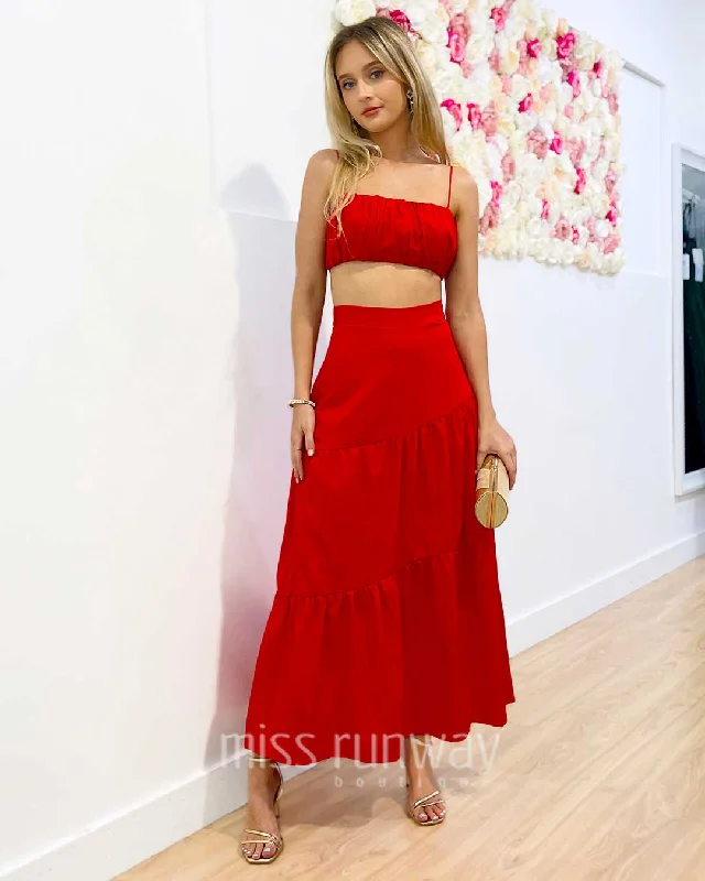 Act Fast Heloise Top - Red