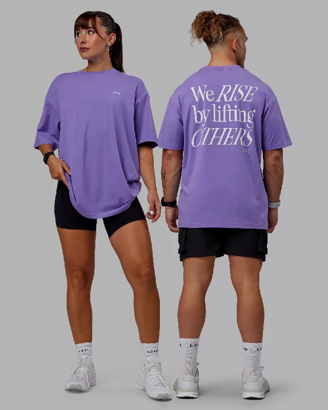 Unisex Lift-Up FLXCotton Tee Oversize - Dahlia Purple