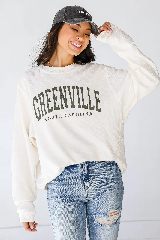 Weekend Bargains to Enjoy Greenville Corded Sweatshirt