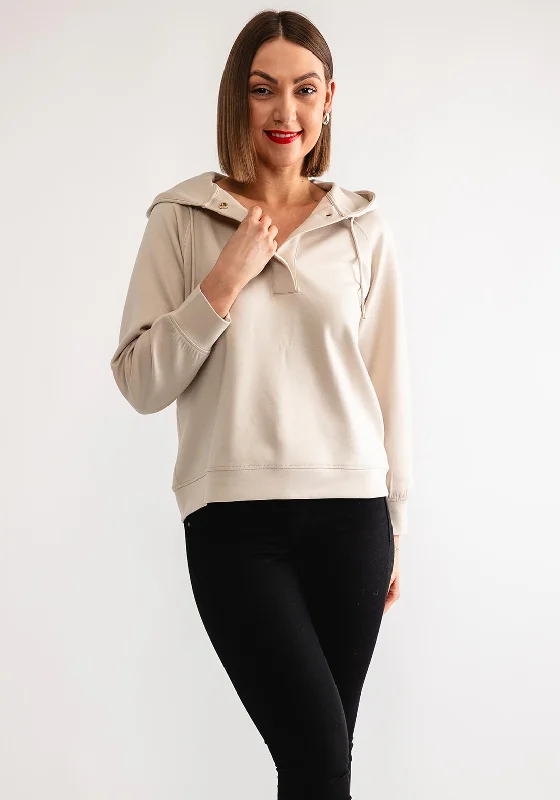 Overstock Sale Tiffosi Merry Glitter Hoodie, Beige