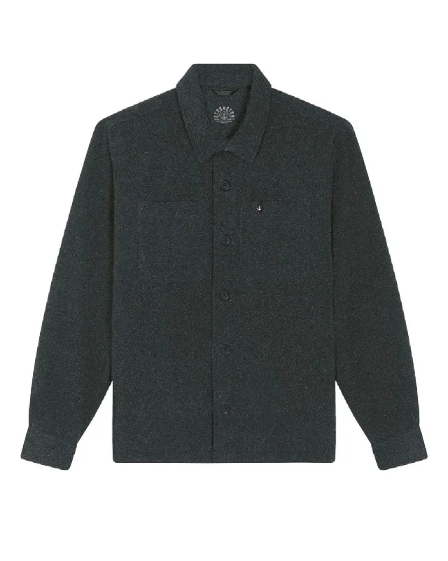 Massive Deals Stroncton Overshirt Jacket - Dark Heather Grey