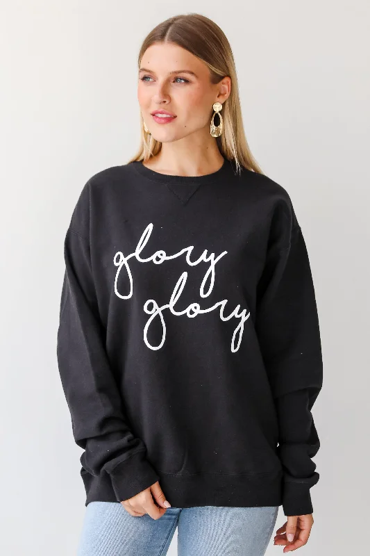 Bonus Savings Black Glory Glory Script Sweatshirt