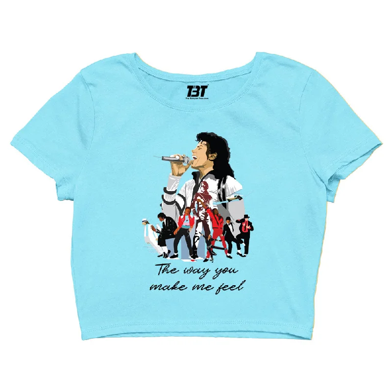 Lowest Price Michael Jackson Crop Top - The Way You Make Me Feel