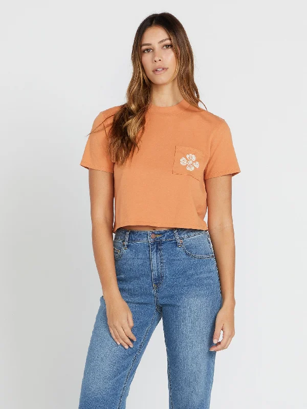 Weekend Bargains Await You Pocket Dial Tee - Wild Ginger