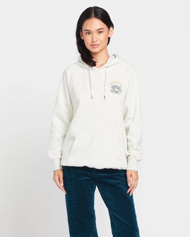 Truly Stoked Boyfriend Pullover Hoodie - Light Grey