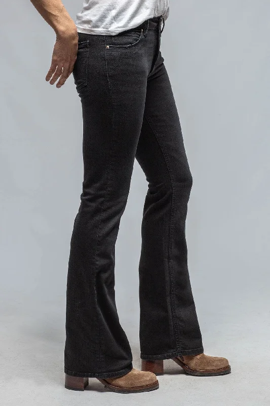 Take Advantage Tommy Flare Jeans In Washed Black