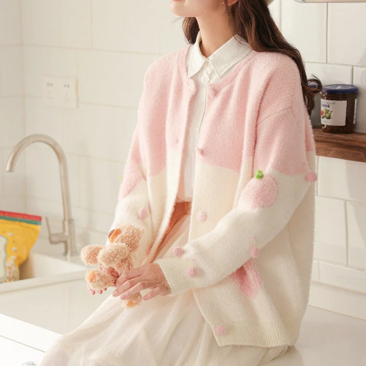 Year-End Sale Pink Lovely Heart Knit Sweater PL52773