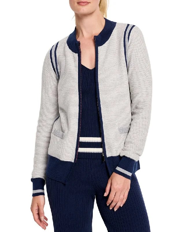 Act Fast NIC & ZOE Zip Front Tipped Sweater Cardigan