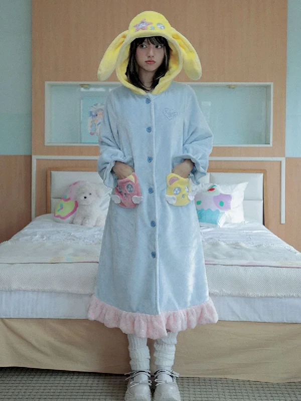 Weekend Bargains Galore LONG LOUNGEWEAR HOODED ROBE [S0000010866]
