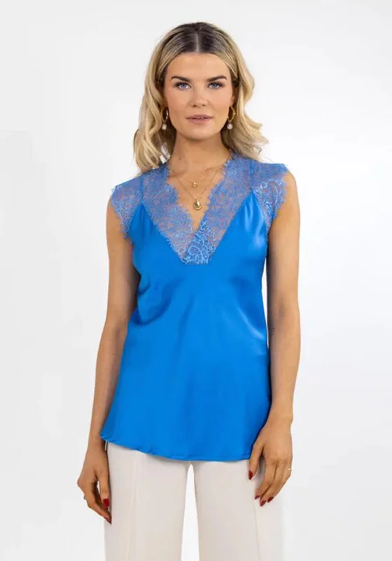 Unbeatable Prices Kate & Pippa Lauren Lace Cami Top, Blue