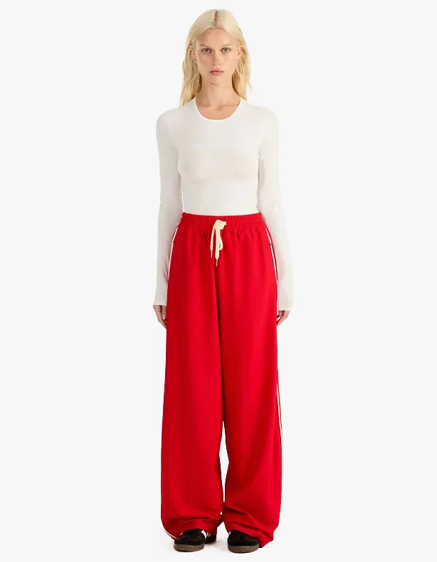 Weekend Savings Fiesta Parker Track Pant - Red