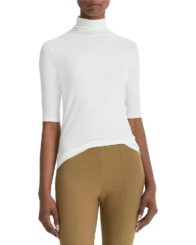 Reduced Prices Vince Elbow Sleeve Turtleneck Top