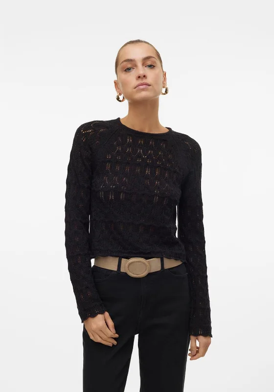 Weekend Shopping Made Better Vero Moda New Fabienne Knit Top, Black