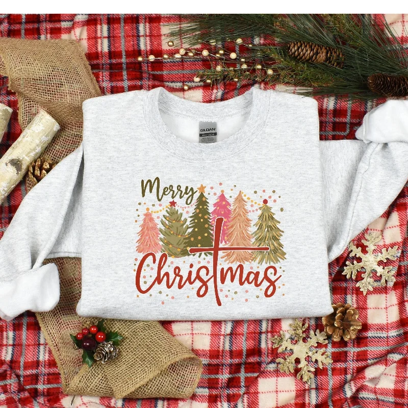 Weekend Savings Sensation Merry Christmas Graphic Sweatshirt