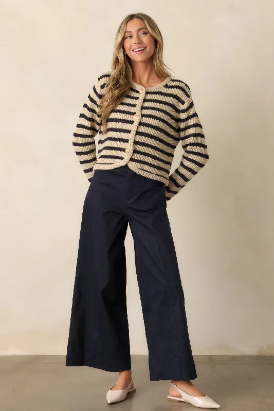 Loyalty Reward Daylight Glimmer Navy Wide Leg Pants