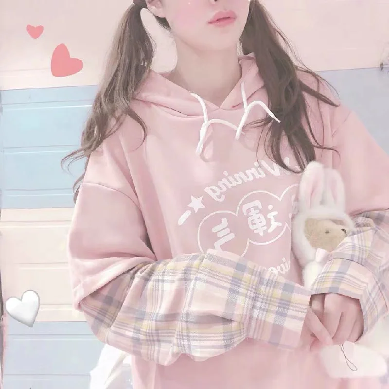 Shop Now SWEET STITCHING HOODIE BY23185
