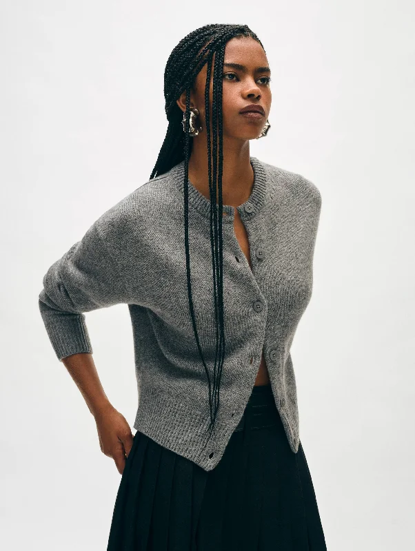 Unbeatable Prices Merino Cashmere Crewneck Cardigan