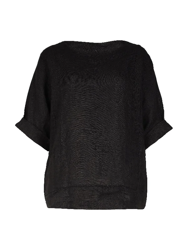 Take Advantage POLETTE linen top - Black