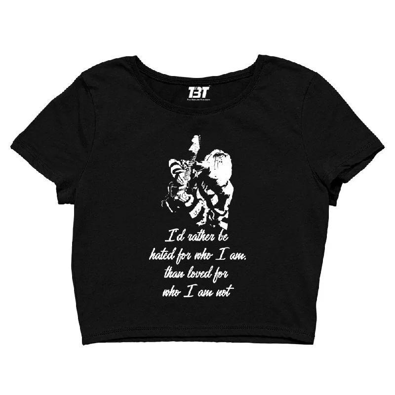 Instant Discount Nirvana Crop Top - Who I Am