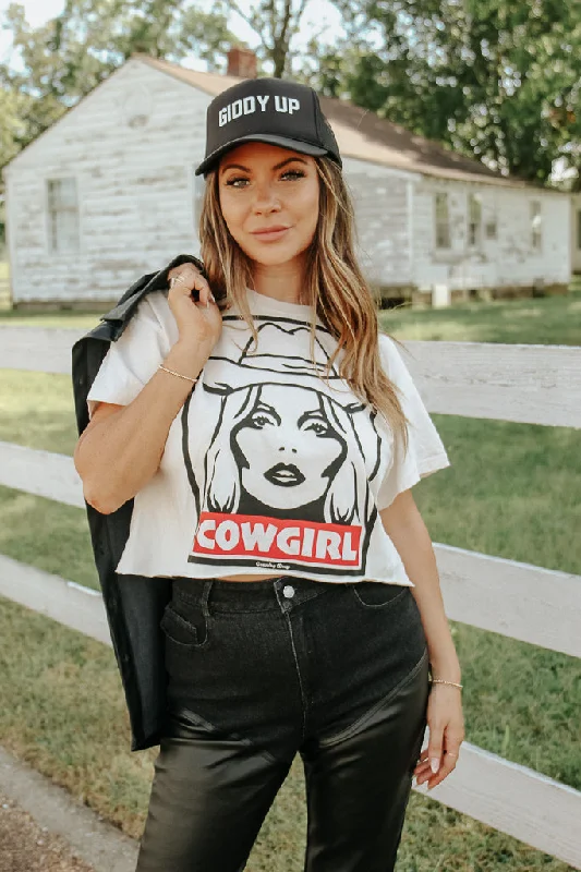 Cowgirl Relaxed Crop Tee