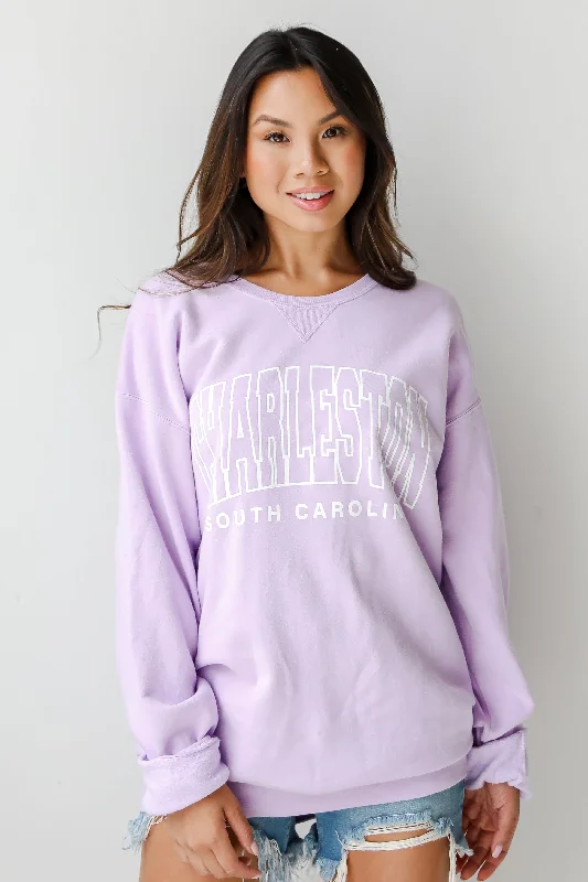 Clearance Sale Lavender Charleston South Carolina Sweatshirt
