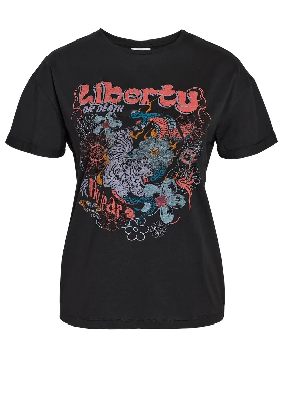Your Weekend, Your Savings Noisy May Brandy Mystic Graphic T-Shirt, Black