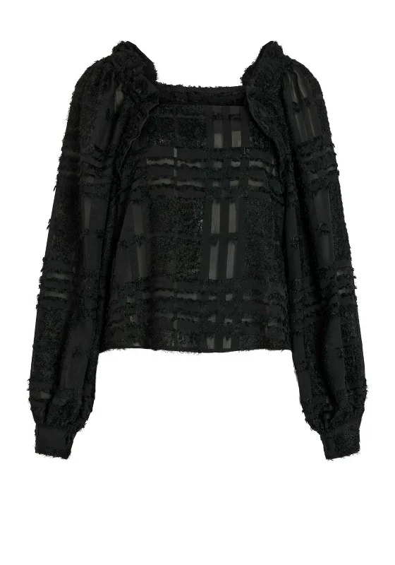 Epic Deals Vila Hayas Square Neck Top, Meteorite