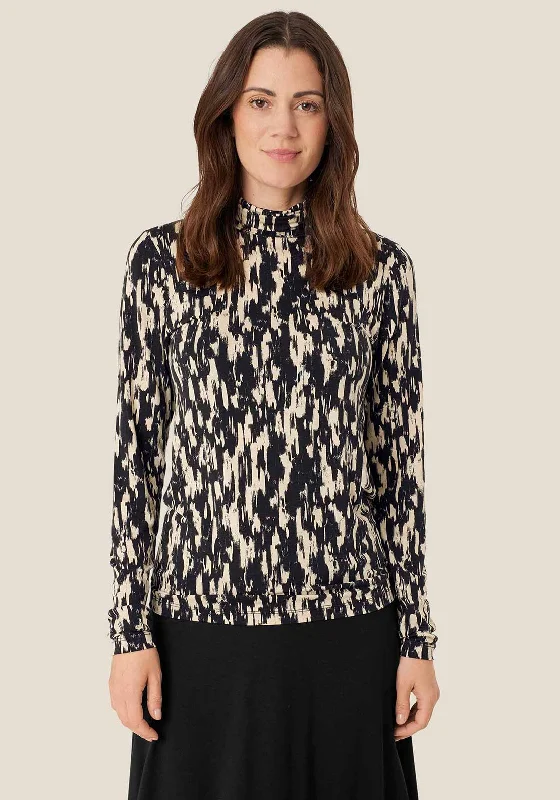 Special Discount Masai Brooklyn Fitted Polo Neck Top, Black