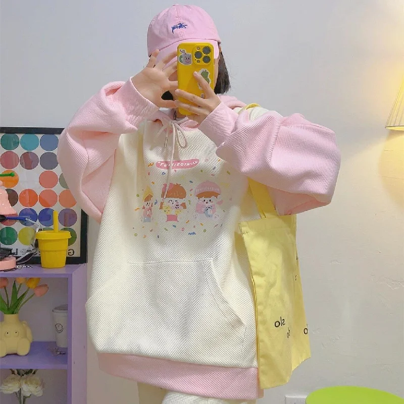 Weekend Discounts to Delight Pink Hoodie  PL52841