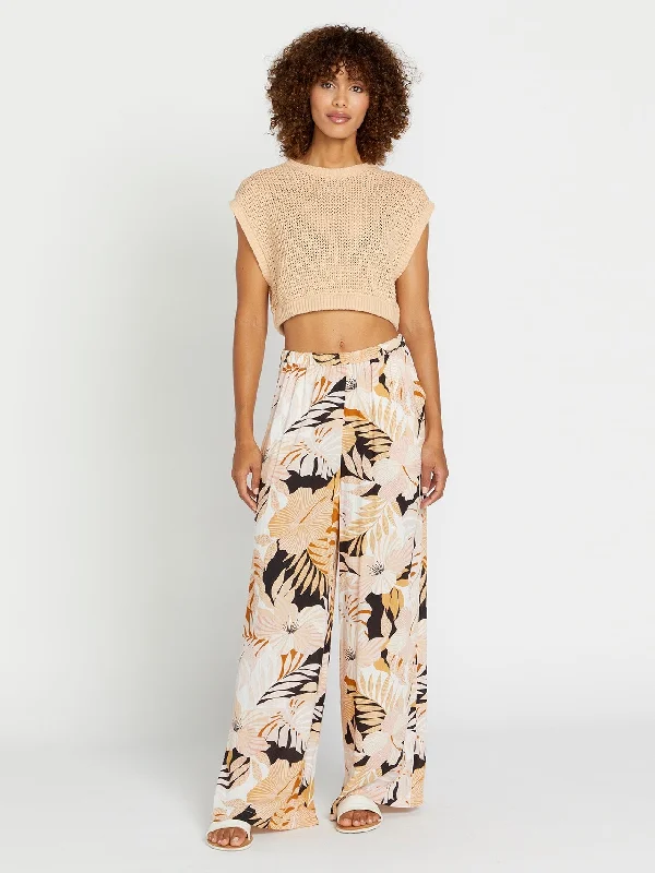 Can't Beat Lets Luau Pants - Vintage Black