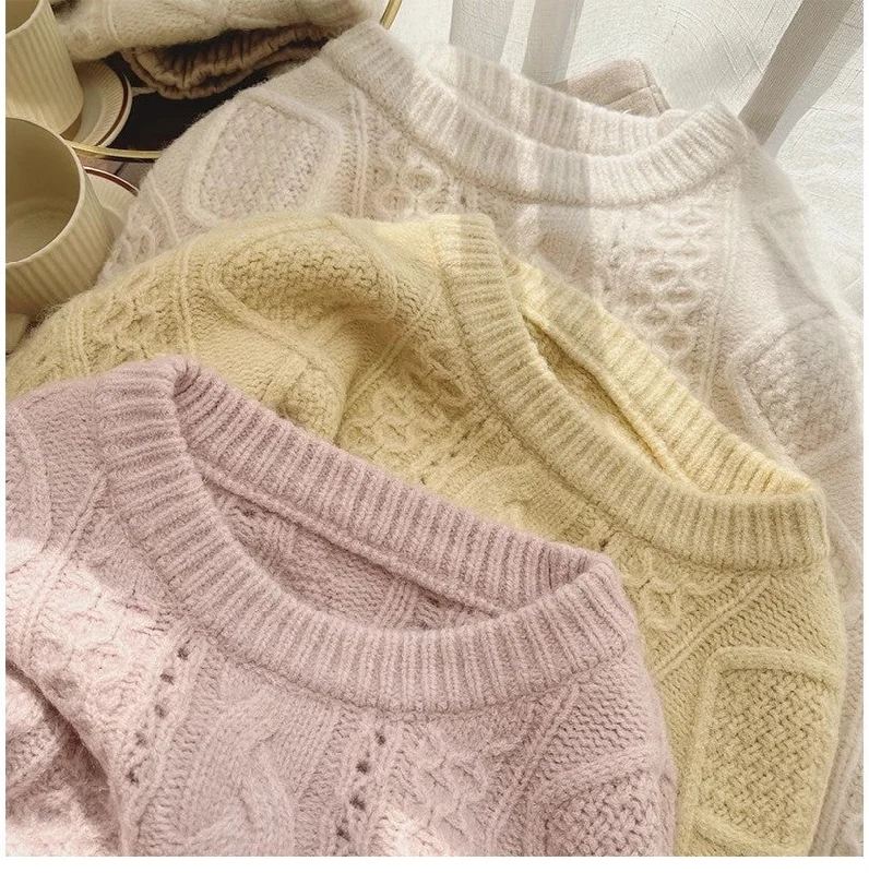 Weekend Deals That Excite Round Neck Sweater Women's Top Trendy      S4826
