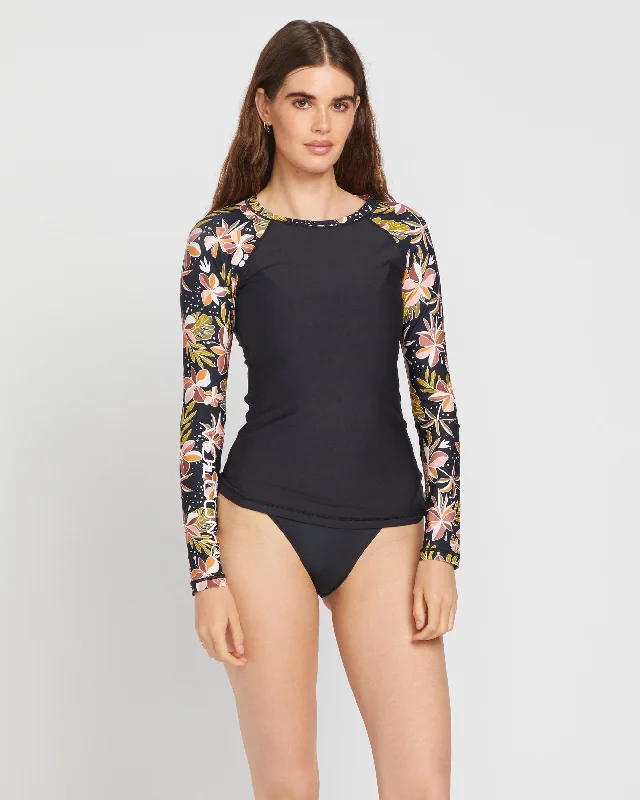 Bargain Prices Fronds Forever Long Sleeve Rashguard - Multi