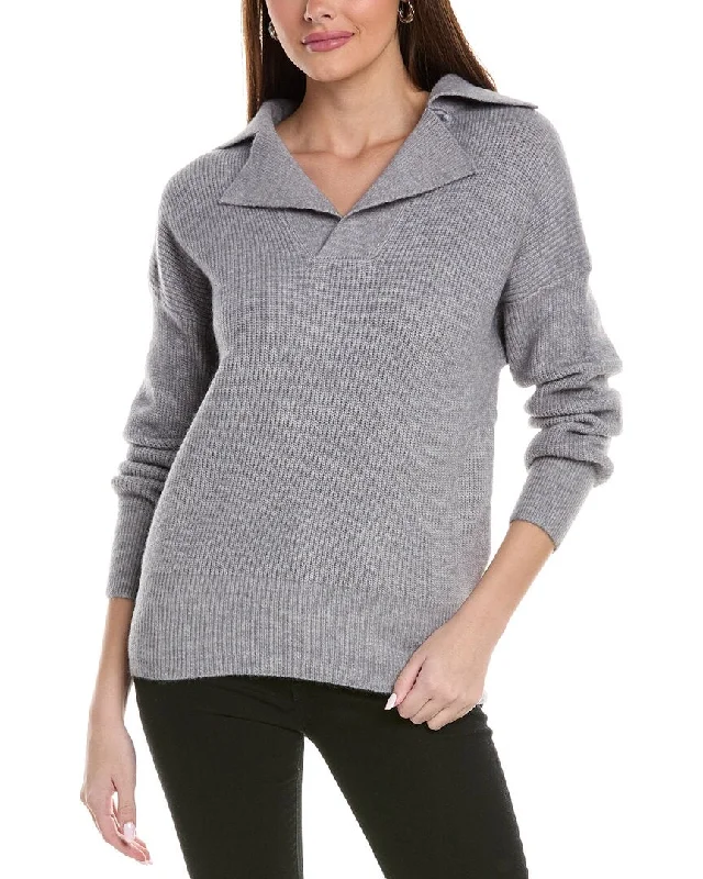 Weekend Savings Spectacular REVERIEE Collared Sweater