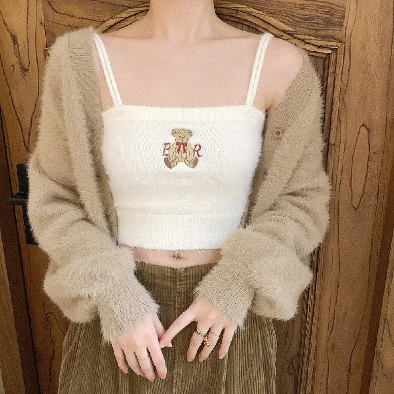 Weekend Bargains to Cherish Plush Embroidered Knit Top PL52890