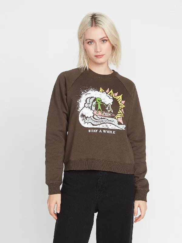 Weekend Bargains to Snag Truly Stokin Sweatshirt - Espresso