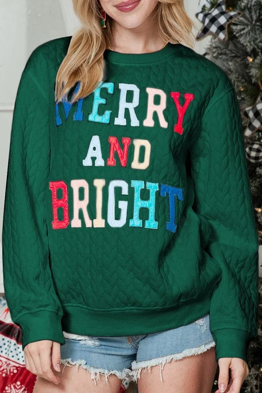 Weekend Specials to Snag Merry and Bright Quilted Sweatshirt