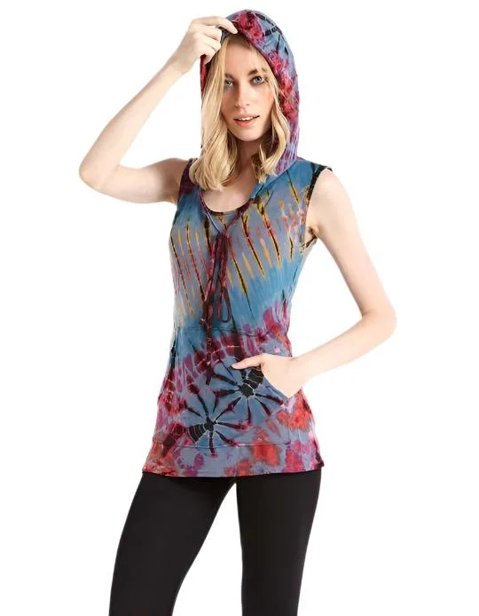 Year-End Clearance Kathmandu Tie Dye Hooded Tank TH1206