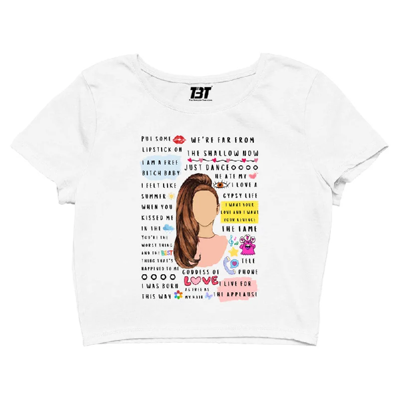 Lowest Prices Lady Gaga Crop Top - Gagaverse