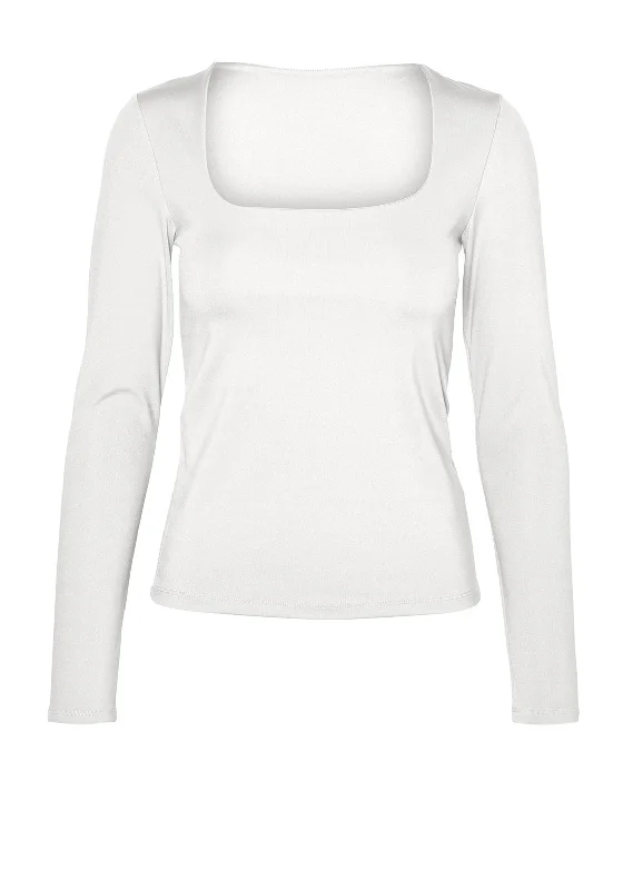 Online Specials Vero Moda Million Square Two Way Top, Bright White