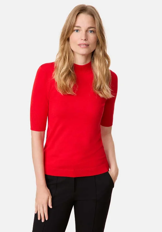Weekend Discounts to Snag Gerry Weber Fine Knit Sweater Top, Red