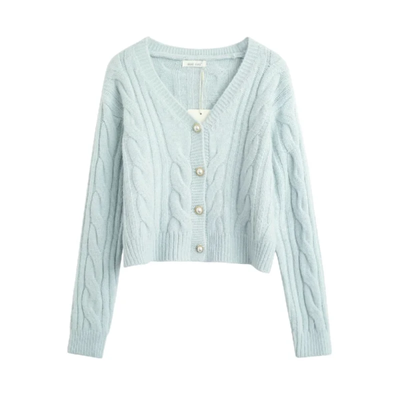 Savings Soar This Weekend Fall and winter fashion Artificial jewelry button knitted sweater cardigan coat 7461 Savings Soar This Weekend Fall and winter fashion Artificial jewelry button knitted sweater cardigan coat 7461