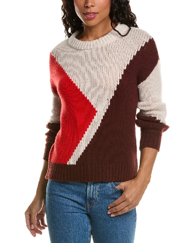 Take Advantage Elie Tahari Colorblock Cashmere Sweater
