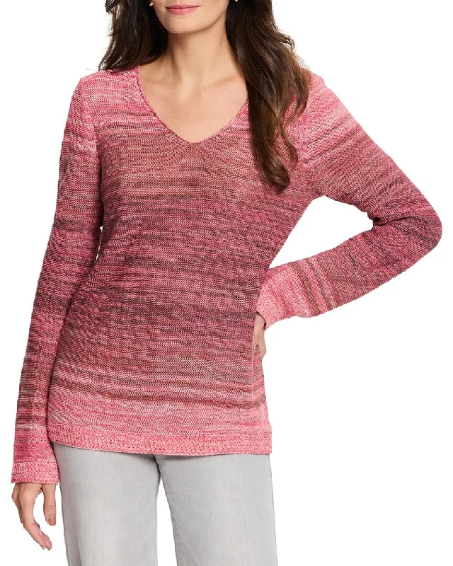 Deal of the Day NIC & ZOE Hazy Shades Linen-Blend Sweater