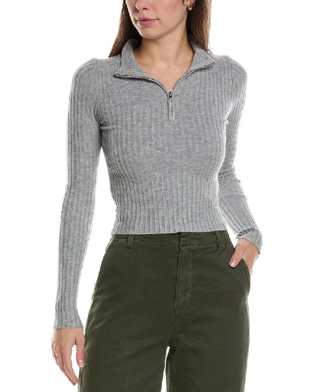 Weekend Offers That Dazzle MEIVEN 1/2-Zip Mock Sweater