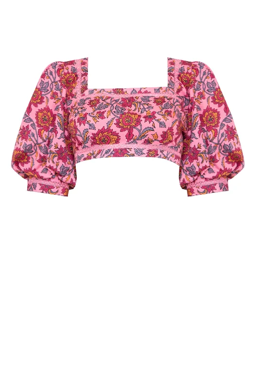 Shop and Save Lulu Top in Magenta Rosa